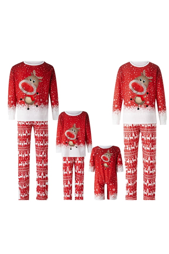 Christmas Family Pajamas Holiday Christma Pajama Family Matching Pjs Set Sleepwear Xmas Jammies
