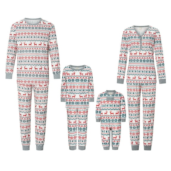 ZAXARRA Christmas Pajamas for Family Family Christmas Pjs Matching Sets Plaid Family Christmas Pajamas Sleepwear