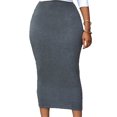 thumbnail image 1 of ZAXARRA Women Bodycon High Waist Stretch Pencil Dress Plus Size, 1 of 3