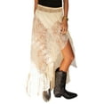 thumbnail image 1 of ZAXARRA Women Lace Maxi Skirt Summer See Through Long Lace Skirt Casual Boho Fairy Grunge Midi Lace Skirt, 1 of 7