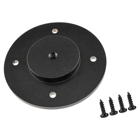 ZAXLVG Camera Mounting Base with 1/4-20 Threaded Hole, Integrated Machined Aluminum Plate for Fixed Camera, Monitor, and Light Installations