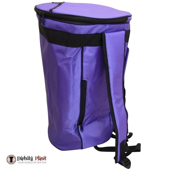 ZAZA - Professional Colorful Doumbek/Darbuka ClassicSize - Bag Carry Case - Premium Nylon Fabric Gig-bag Color: Purple