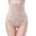 thumbnail image 1 of ZAZYULZ Slimming Underwear Abdomen High Waist Cincher Hip Body Corset Control Pants(Khaki,Xxl), 1 of 4