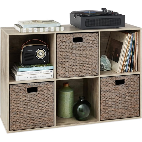 ZBAKF 6-Cube Storage Organizer, 13.5in Shelf Opening, Bookcase, Display ...