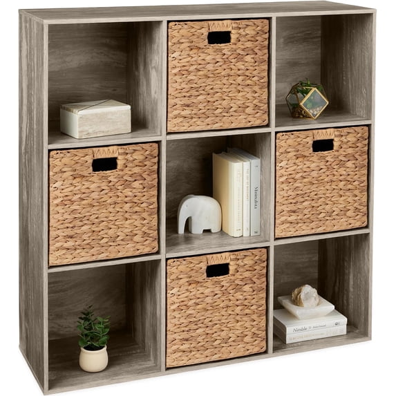 ZBAKF 9-Cube Storage Organizer, 13.5in Shelf Opening, Bookcase, Display ...