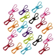 ZBBMUYHGSA 20 Clips Hooks 20 Pack Assorted Chip Bag Clips Utility Pvc 2 Inch Coated Colorful Sealer For Sealing Food Paper Holder Clip For Laundry Hanging Kitchen Bags Multipurpose Clothes Pins