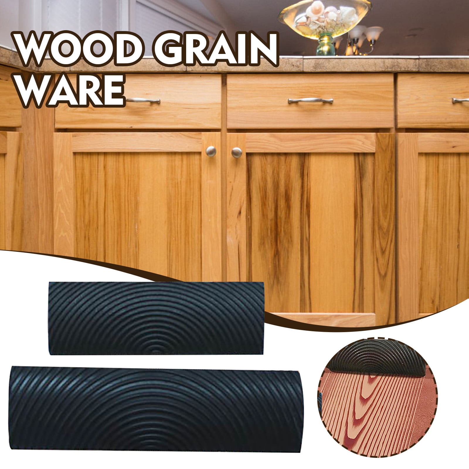 ZBBMUYHGSA Cleaning Brush,DIY Wood Painting ( Tool Imitation Grain Wood