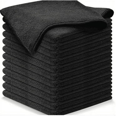 On Sale Clearance ! Microfiber Cleaning Cloths,Dishwashing Cloth Black Fiber Dishcloth Kitchen Cleaning Cloth Multi Functional Cleaning Cloth Car Wash Clean Towel│Kitchen Towels│Cotton