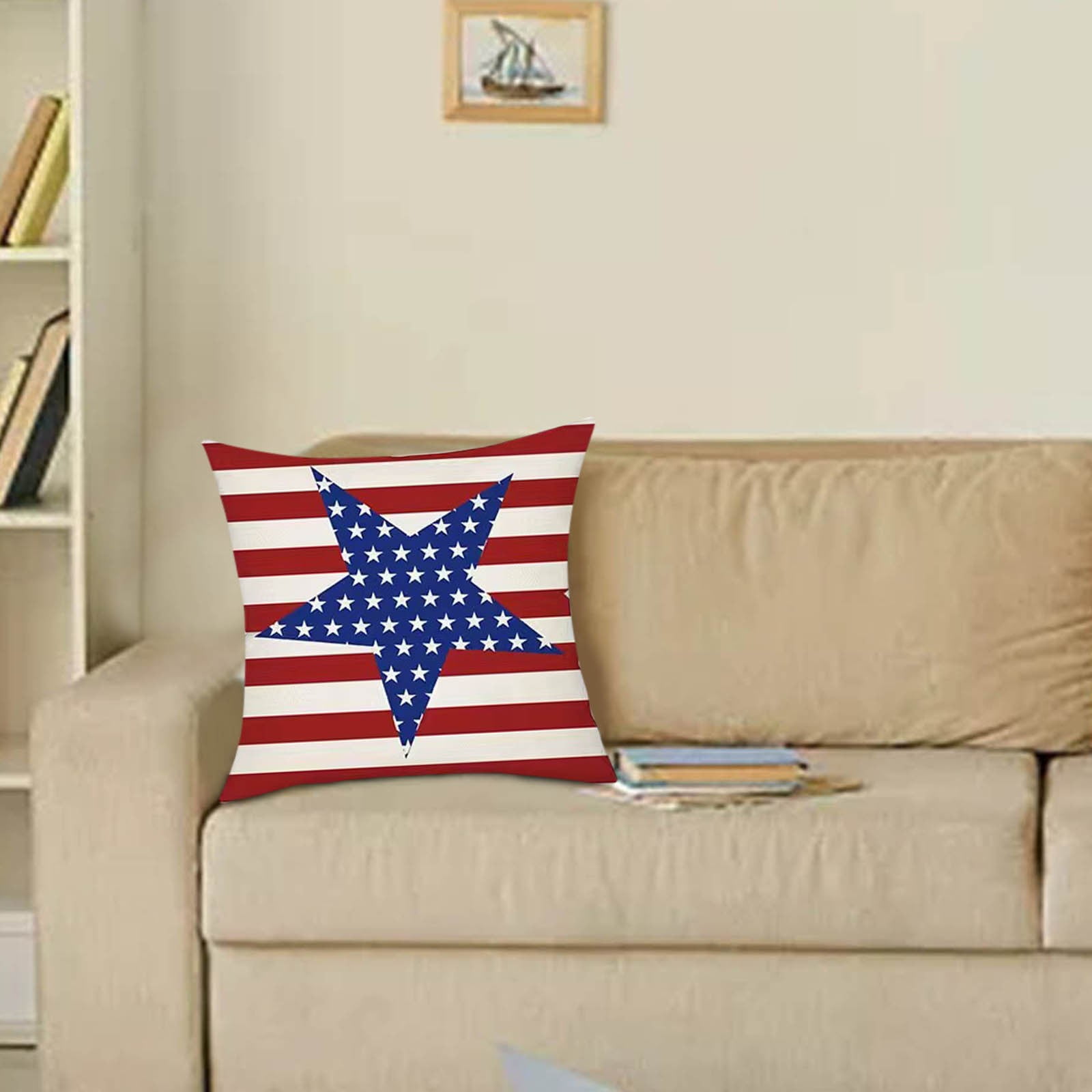 ZBFJINX American Flag Day Memorial Day 4th Of July Independence Day Throw Pillow Cover Living 