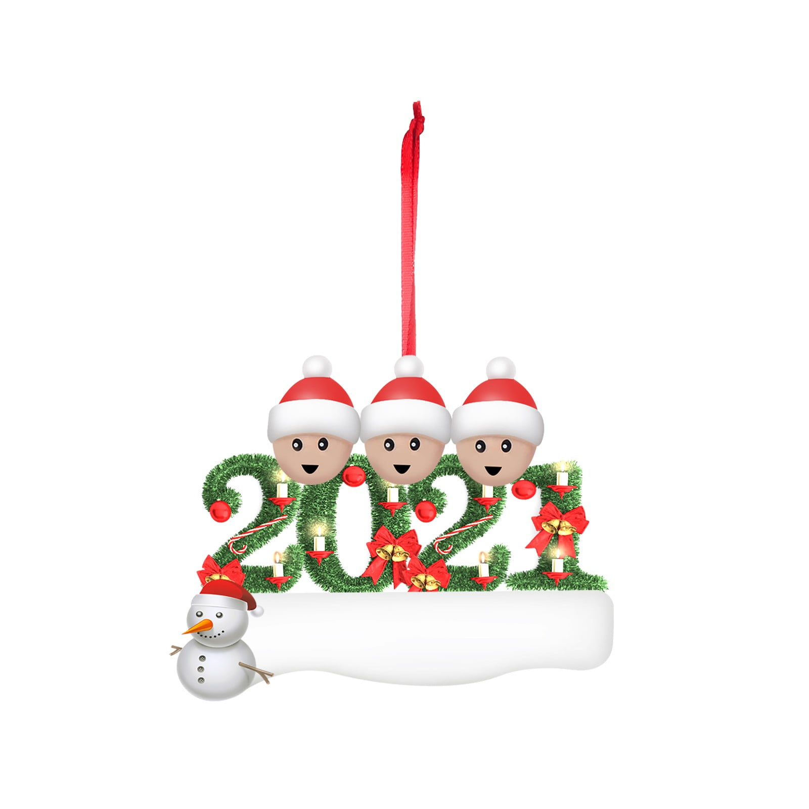 ZBFJINX Clearance PVC Art Personalized Survived Family Of Ornament 2025 Christmas Holiday Decor