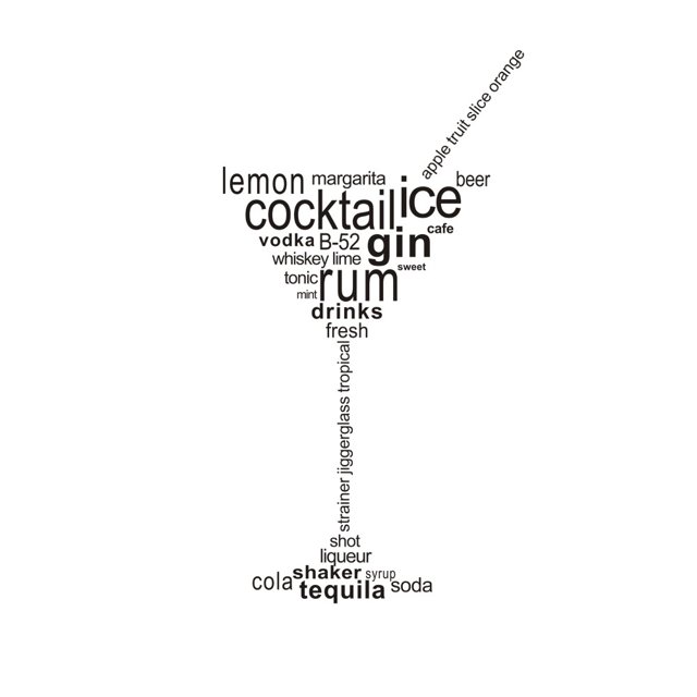 ZBFJINX Mural Home Stickers Art Room Cocktail Vinyl Removable Ice Wall Decor Home Decor