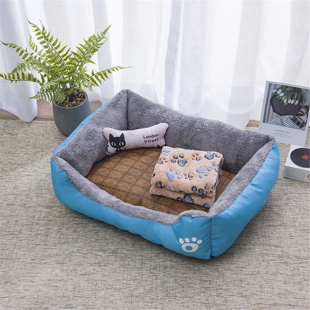 ZBH 4 in 1 Dog Bed, Dog Beds for Large Medium Dogs, Rectangle Washable Dog Bed Comfortable and Breathable Large Dog Bed, Pet Bed