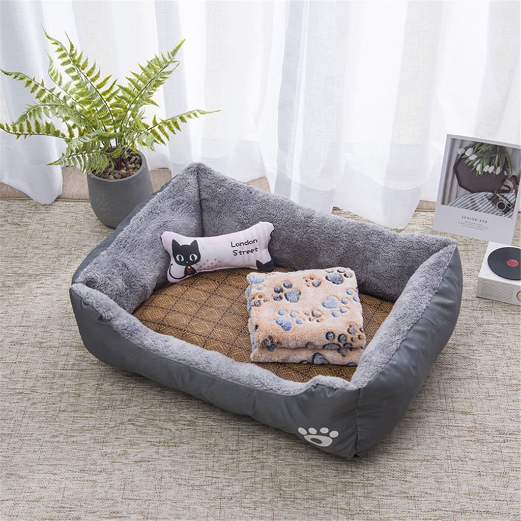 ZBH 4 in 1 Dog Beds Orthopedic Dog Beds for Medium Dogs, Washable Dog Beds, Waterproof Lining Small Medium Pet Dog Beds Couch with Non-Slip Bottom