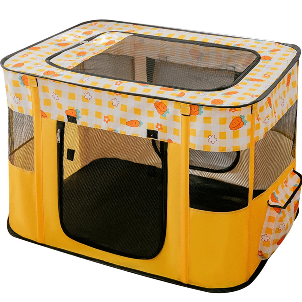 ZBH Collapsible Dog/Cat Crates Portable Dog Travel Crate Kennel for