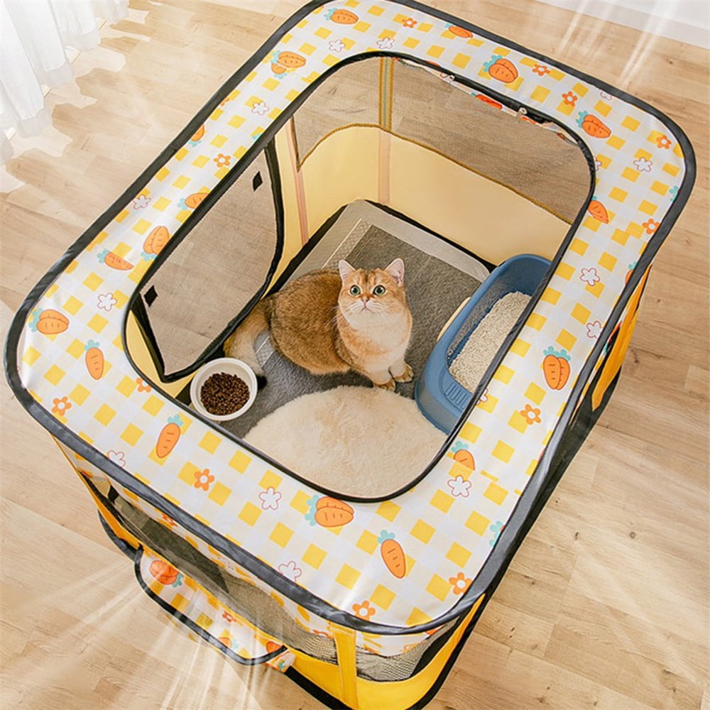 ZBH Collapsible Dog Crates - Portable Dog Travel Crate Kennel for Pets, Dog Travel Kennel Medium Cat Crate