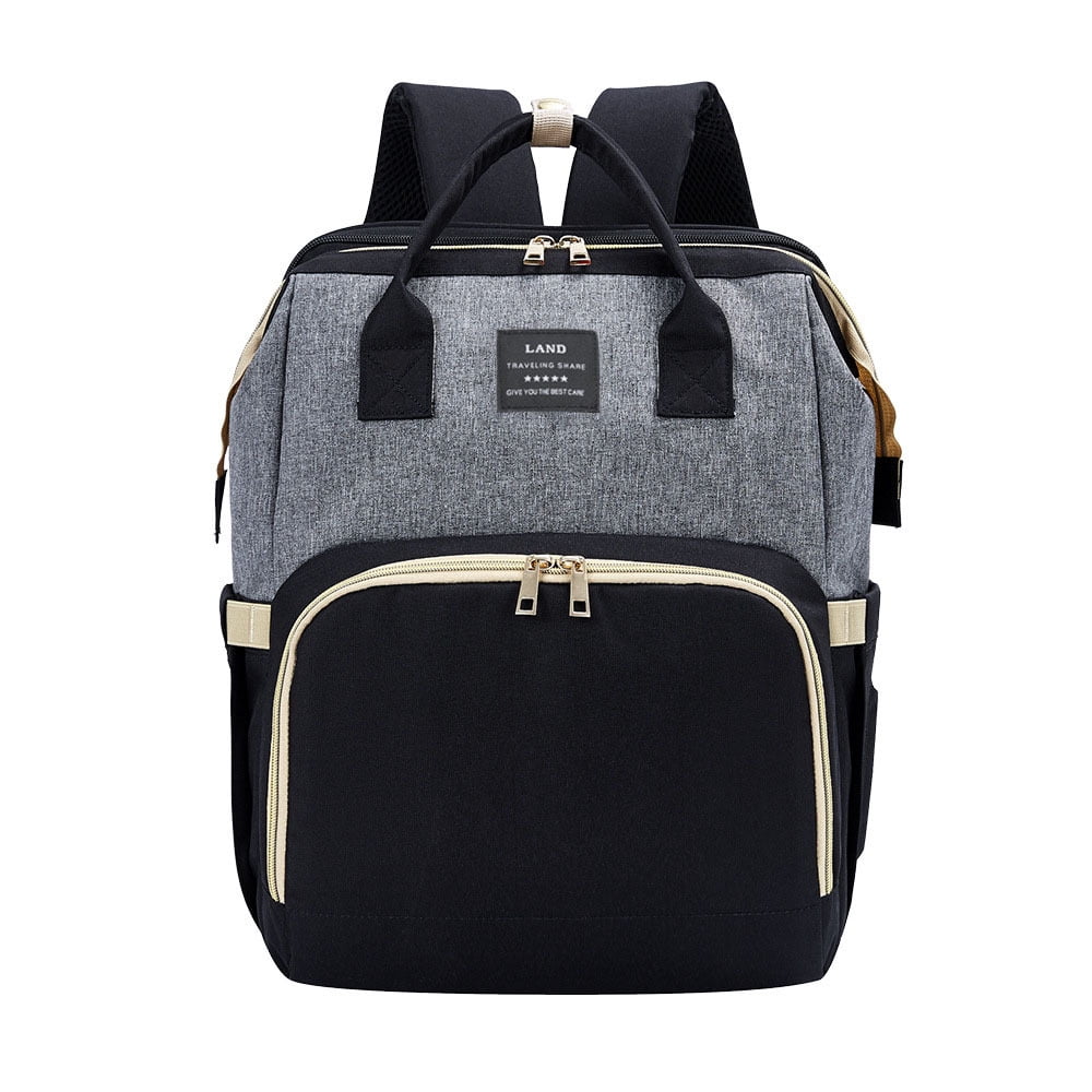 ZBH Diaper Bag Backpack with Foldable Baby Bed, Portable Travel