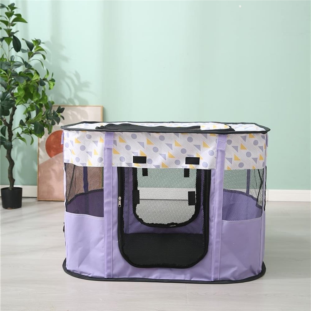ZBH Dog Cat Playpen, Foldable Pet Playpens, Waterproof Portable Kennel