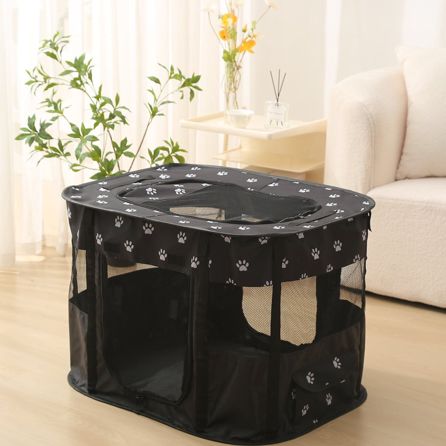 Picture of ZBH Small Animal Playpen, Waterproof Small Pet Cage Tent Portable Outdoor Exercise Yard Fence ...