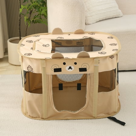 ZBH Foldable Pet Playpen - Portable Dog Playpen for Small Medium Dogs, Collapsible Exercise Puppy Cat Playpen Dog Tent for Indoor Outdoor Use
