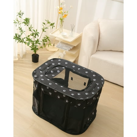 ZBH Foldable Pet Playpen - Portable Dog Playpen for Small Medium Dogs/Cat, Collapsible Exercise Puppy Cat Playpen Dog Tent for Indoor Outdoor Use, No Assembly Required
