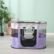ZBH Foldable Pet Playpen - Portable Dog Playpen for Small Medium Dogs/Cat, Collapsible Exercise Puppy Cat Playpen Dog Tent for Indoor Outdoor Use, No Assembly Required