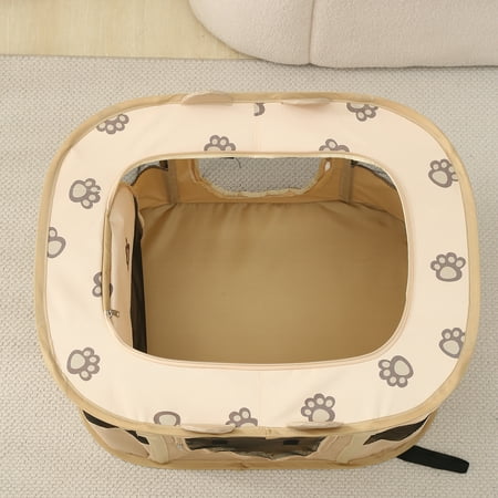 ZBH Foldable Pet Playpen Portable Puppy Playpen Dog Exercise Playpen Collapsible Kennel Pen Pet Tent for Puppy/Cat/Small Pig/Hamster/Rabbit