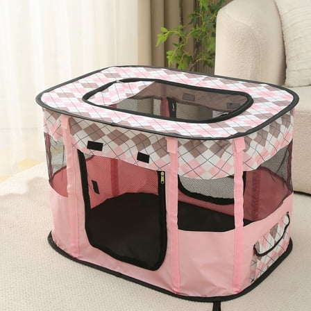 ZBH Portable Dog Playpen for for Large Dogs/Cat/Rabbit/Chick, Dog Crate Collapsible, for Travel/Indoor/Outdoor Use