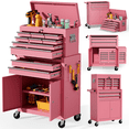 thumbnail image 1 of ZBOM 24.2 inch 10-Drawer Rolling Tool Chest, Sliding Metal Drawer Rolling Tool Storage Cabinet, Removable Toolbox Organizer for Workshop, Garage, 1 of 9