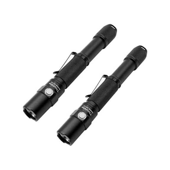 ZC 2PCS Archer 2A V3 Cool White LED Flashlight 500 Lumens, Mini AA Flashlight with Lanyard, IPX8 Water-Resistant Dual Switch Outdoor Flash Light - CW