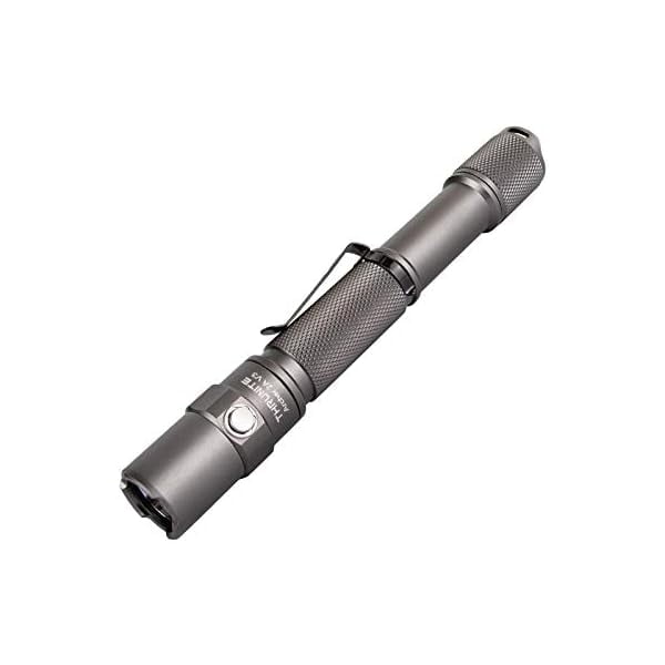 ZC Archer 2A V3 LED Flashlight, 500 Lumens Mini AA Flashlight with Lanyard, IPX8 Water-Resistant Dual Switch Outdoor Flash Light for Hiking, Camping, Everyday Use, EDC - Metal Grey CW