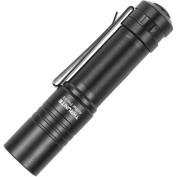 ZC Archer Pro V2 EDC Flashlight - 950 Lumens, USB-C Rechargeable, Tail Switch LED Penlight for Camping, Outdoor & Emergency - Cool White (Black)