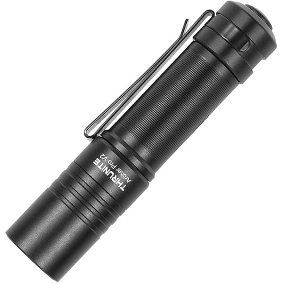 ZC Archer Pro V2 EDC Flashlight - 950 Lumens, USB-C Rechargeable, Tail Switch LED Penlight for Camping, Outdoor & Emergency - Cool White (Black)