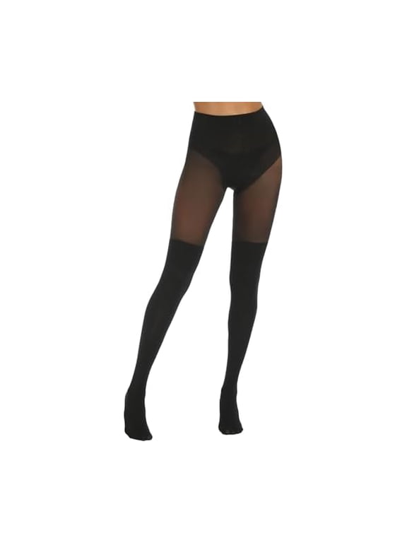 Faux Thigh High Tights Suspender Pantyhose Mock Over the Knee Socks Goth Stockings