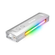 ZC HD01 Flat EDC Flashlight with RGB Light and Green Light, 1200 Lumens Rechargeable EDC Flashlight, Triple Light Sources Pocket Lights, Magnetic Flashlight for Outdoors, Work, Emergency