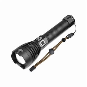 ZC160000LM Most Powerful XHP90 LED Flashlight Brightest Zoom Torch P90 Type C USB (Updated Version)