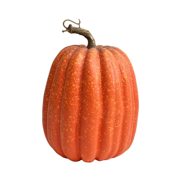 ZCAITIANYA Faux Farmhouse Pumpkin Decor, Plastic Rustic Style Artificial Gourd for Autumn Thanksgiving Table Centerpiece Kitchen Mantel Shelf Home Display Prop, 9x6in