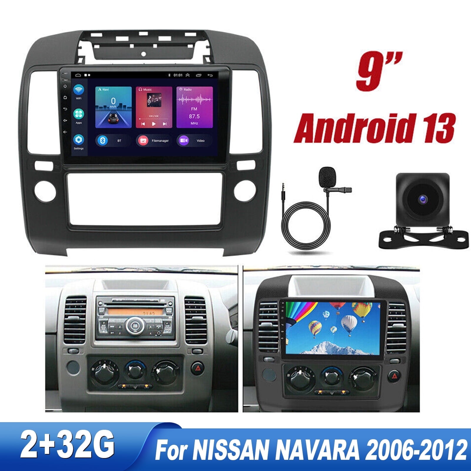 Android 13 Car Stereo Radio With GPS Nav For Mercedes-Benz C300 2008-2010 (W204)