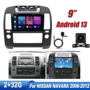ZCARGE 9  For Nissan Navara 2006-2012 Car Stereo Radio Carplay Android 13 GPS Navi RDS Camera Mic 2+32GB