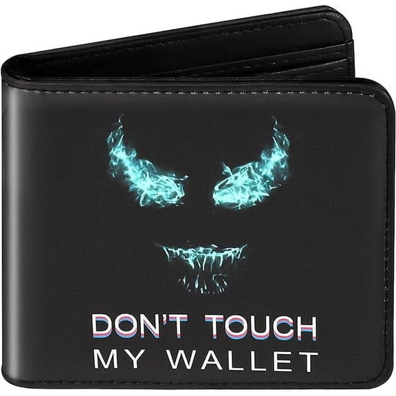 ZCCool Wallet- Funny Leather Credit Id Card Cash Holder Man Black Rfid Blocking Zipper Wallets With Coin Pocket Id Window Aesthetic Men Teen Boy Male Youth Guys