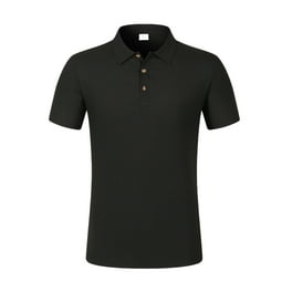 Red Polo Shirts Summer Men s Rigid Collar Casual Pure Color Fashion Short Sleeve Tops Walmart