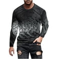 thumbnail image 1 of ZCFZJW 3D Novelty Graphic Pullover Tops for Men Big and Tall Regular Fit Funny Print Long Sleeve Crew Neck Basic Workout Sweatshirts Black XXXL, 1 of 5