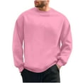 thumbnail image 1 of ZCFZJW Athletic Sweatshirts for Men Big and Tall Regular Fit Casual Solid Color Long Sleeve Crewneck Pullover Tops Loose Overszied Cotton Base Tees Shirt M, 1 of 8