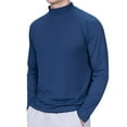 thumbnail image 1 of ZCFZJW Big and Tall Regular Fit Athletic T-Shirts for Men Lightweight Casual Long Sleeve Crewneck Basic Solid Color Pullover Sweatshirts Tops Blue XXXXXL, 1 of 9