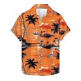 thumbnail image 1 of ZCFZJW Big and Tall Regular Fit Casual Striped Button Down Hawaiian Shirts for Men Lightweight Summer Short Sleeve Beach Vacation Tops Trendy Collared Tees Shirt Multicolor#14 XXXXXL, 1 of 5