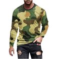 thumbnail image 1 of ZCFZJW Big and Tall Regular Fit Graphic T-Shirts for Men Casual Long Sleeve Crewneck Basic Workout Tees Shirt Tops Loose Lightweight Comfy Pullover Sweatshirts Multicolor#09 S, 1 of 5