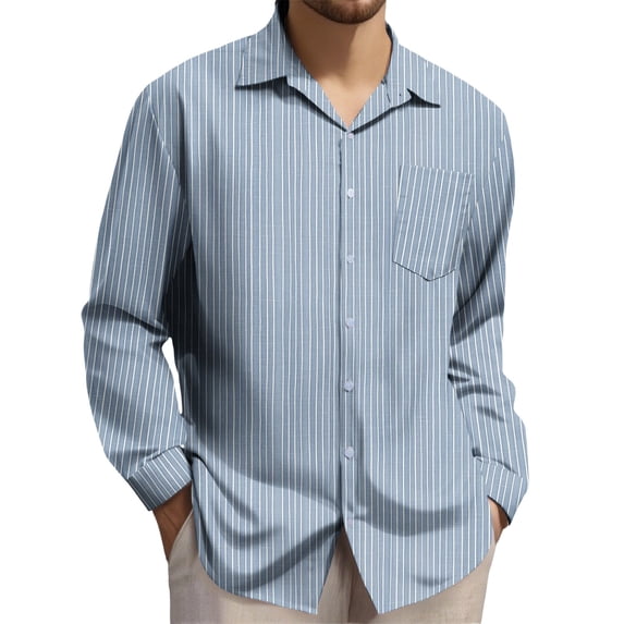 ZCFZJW Big and Tall Regular Fit Men's Plaid Shirts Lightweight Casual Button Down Long Sleeve Collared T-Shirt Western Business Work Tees Shirt Tops with Pockets Multicolor#25 XL