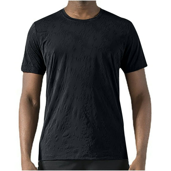 ZCFZJW Big and Tall Regular Fit Mens T-Shirts Casual Summer Short Sleeve Solid Color Basic Workout Tees Shirt Loose Lightweight Comfy Pullover Tops Black XXXXXL