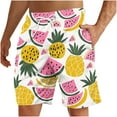 thumbnail image 1 of ZCFZJW Big and Tall Regular Fit Swim Trunks for Men Casual Summer Tropical Fruit Pattern Print Elastic Waist Beach Board Shorts Bathing Suit with Pockets Multicolor#14 XXXXL, 1 of 8