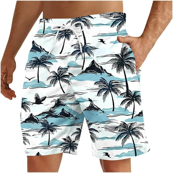 ZCFZJW Big and Tall Regular Fit Swim Trunks for Men Casual Summer Tropical Fruit Pattern Print Elastic Waist Beach Board Shorts Bathing Suit with Pockets Multicolor#04 XXL