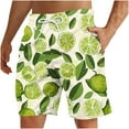 thumbnail image 1 of ZCFZJW Big and Tall Regular Fit Swim Trunks for Men Casual Summer Tropical Fruit Pattern Print Elastic Waist Beach Board Shorts Bathing Suit with Pockets Multicolor#06 XXXXL, 1 of 8